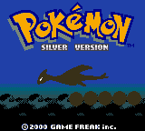 Pokemon Silver title screen for GameBoy Color